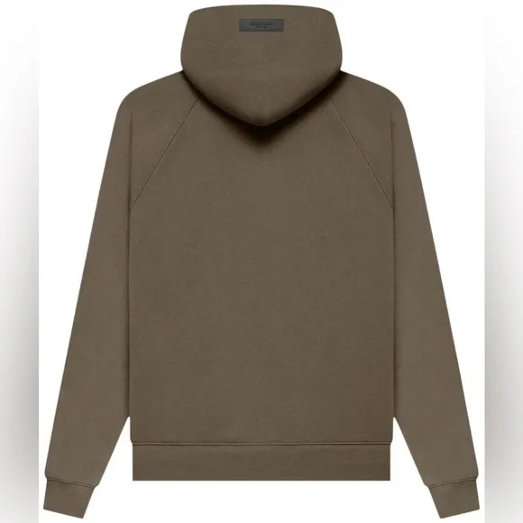 Fear of God ESSENTIALS Pullover Hoodie Wood Brown Size Large NWT - Picture 2 of 2